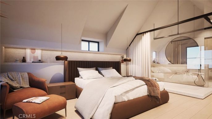 Bedroom, Interior, Pendant Lights