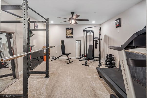 Fitness Equipment, Interior, Recessed Lighting