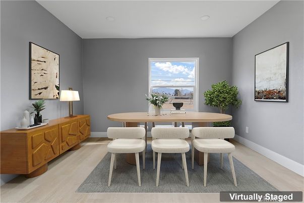 Dining room, Interior, Wood Texture Flooring