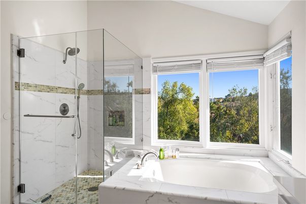 Bathroom, Glass Shower, Interior, Marble Walls