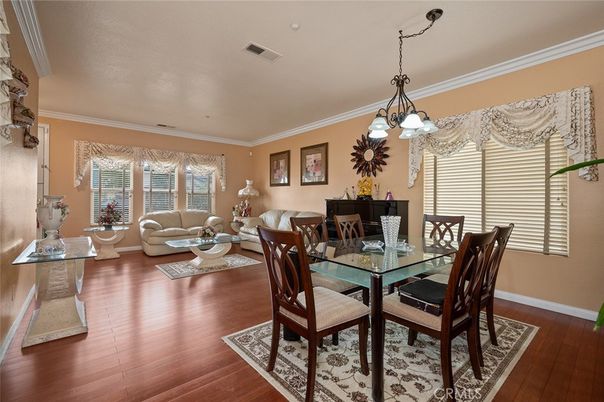 Chandelier, Dining room, Interior, Living room, Pendant Lights, Wood Texture Flooring