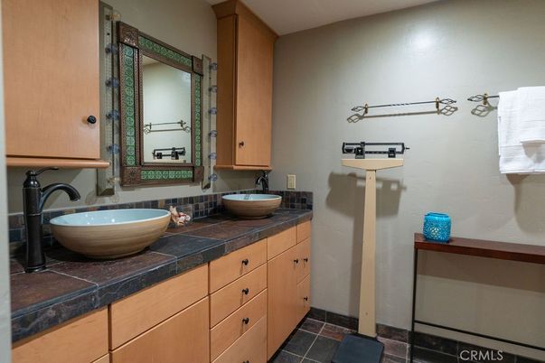 Bathroom, Dual Sink Vanities, Interior, Tile Countertops