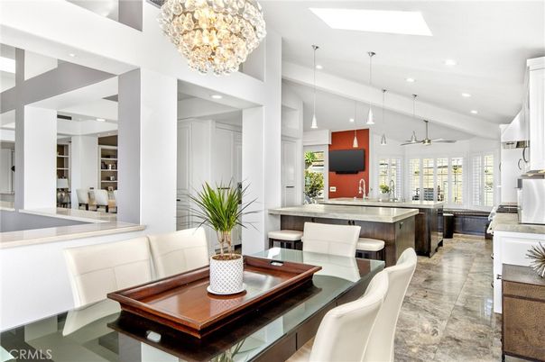 Chandelier, Dining room, Interior, Pendant Lights, Recessed Lighting