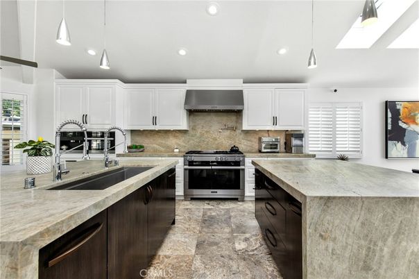 Interior, Kitchen, Pendant Lights, Recessed Lighting, Stainless Steel Appliances