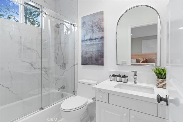 Bathroom, Glass Shower, Interior, Marble Walls