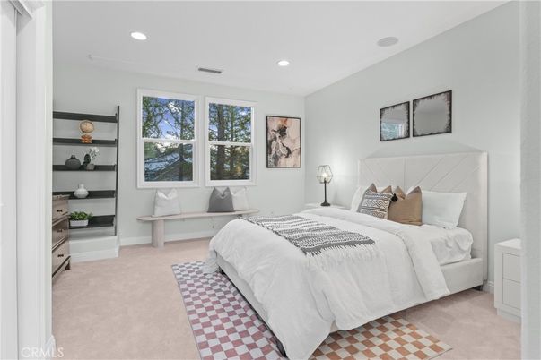 Bedroom, Interior, Recessed Lighting