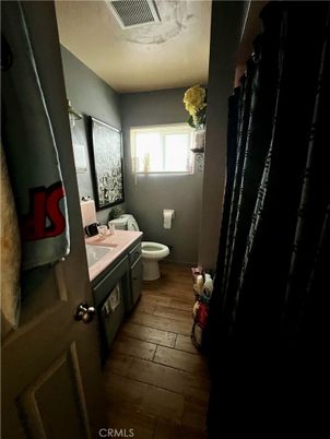 Bathroom, Dual Sink Vanities, Interior, Wood Texture Flooring