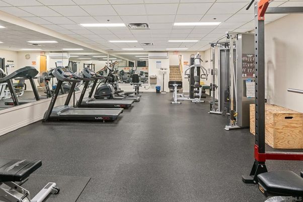 Fitness Equipment, Gym, Interior, Recessed Lighting