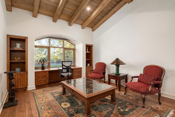Home Office, Interior, Wooden Beams, Wooden Ceilings, Wood Texture Flooring