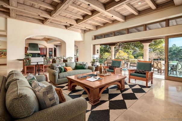 Interior, Living room, Recessed Lighting, Wooden Beams, Wooden Ceilings