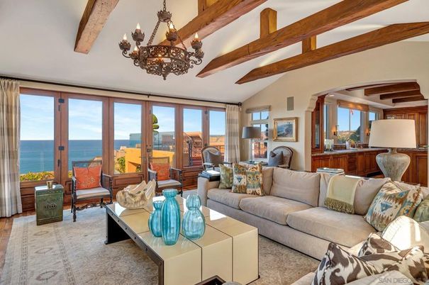Chandelier, Interior, Living room, Water, Wooden Beams, Wood Texture Flooring