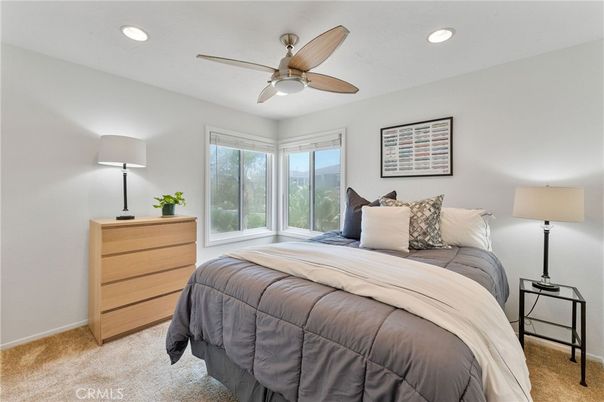 Bedroom, Interior, Recessed Lighting