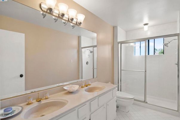 Bathroom, Dual Sink Vanities, Glass Shower, Interior