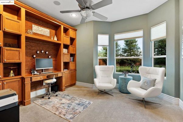 Home Office, Interior, Recessed Lighting