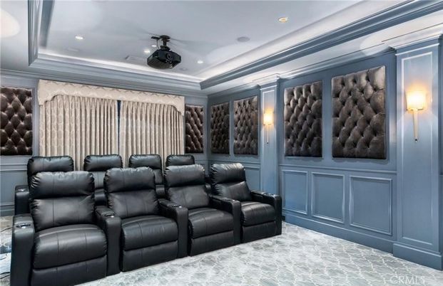 Home Theatre Room, Interior, Recessed Lighting, Theatre Room