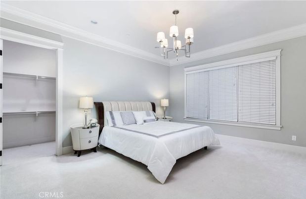 Bedroom, Chandelier, Interior