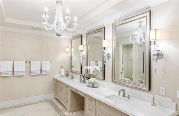 Bathroom, Chandelier, Dual Sink Vanities, Interior