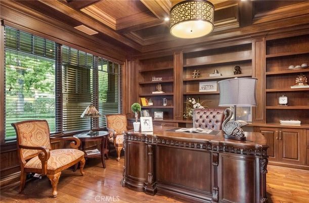 Home Office, Interior, Wooden Beams, Wooden Ceilings, Wood Texture Flooring, Wooden Walls