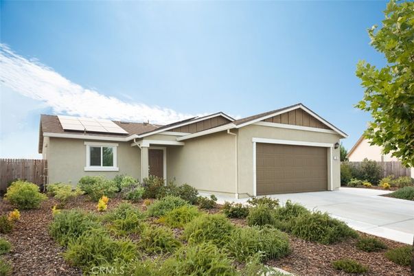 Attached, Exterior, Facade, Solar Panels, Ranch