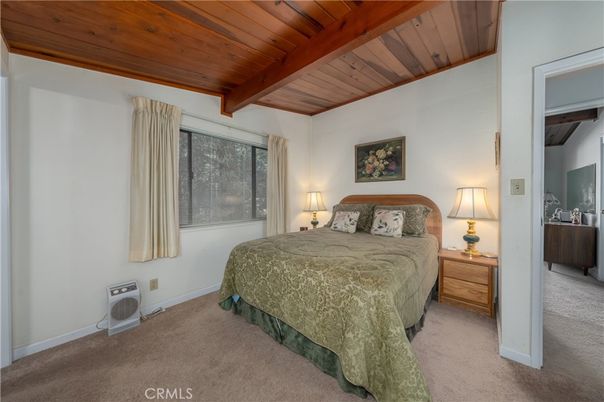 Bedroom, Interior, Wooden Beams, Wooden Ceilings