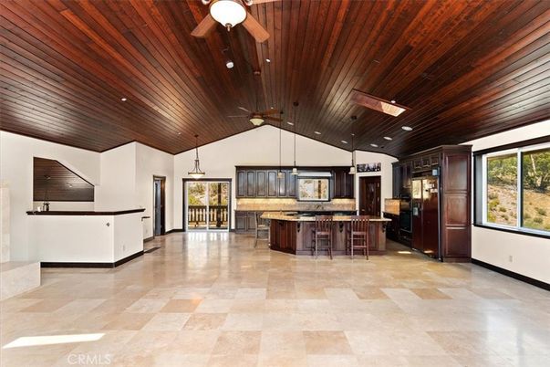 Interior, Kitchen, Pendant Lights, Recessed Lighting, Wooden Ceilings