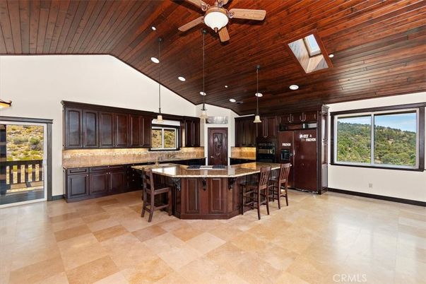 Interior, Kitchen, Pendant Lights, Recessed Lighting, Wooden Ceilings