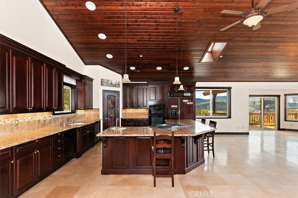 Interior, Kitchen, Pendant Lights, Recessed Lighting, Wooden Ceilings