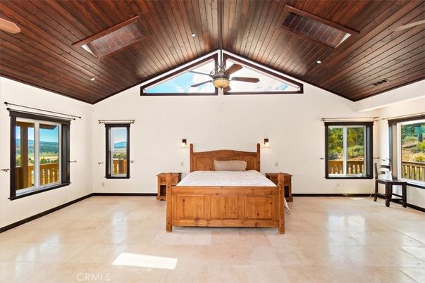 Bedroom, Interior, Recessed Lighting, Wooden Ceilings