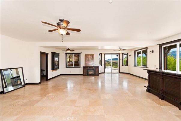Empty room, Fireplace, Interior