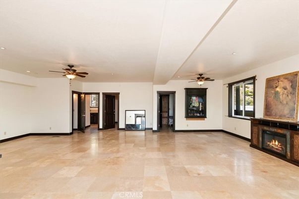 Empty room, Fireplace, Interior, Recessed Lighting