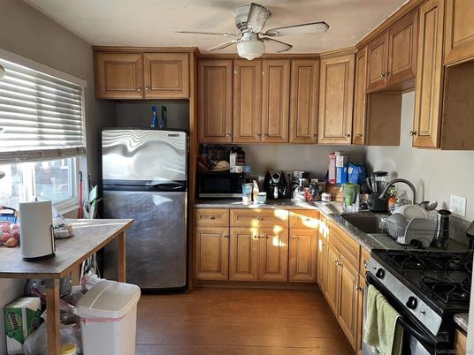 Interior, Kitchen, Wood Texture Flooring