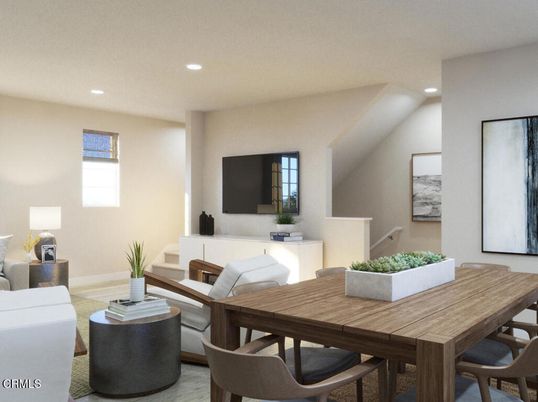 Dining room, Interior, Living room, Recessed Lighting