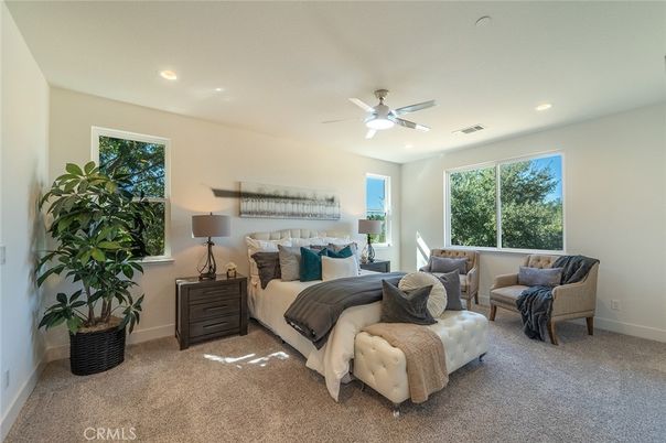 Bedroom, Interior, Recessed Lighting