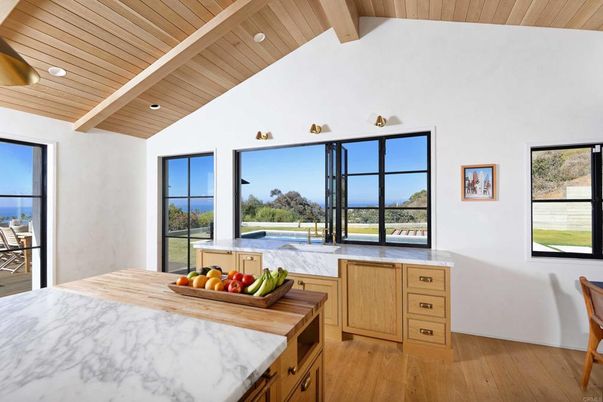 Interior, Kitchen, Recessed Lighting, Wooden Beams, Wooden Ceilings, Wood Texture Flooring