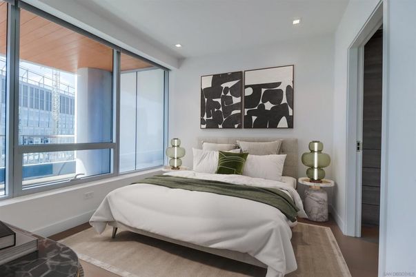 Bedroom, Interior, Recessed Lighting