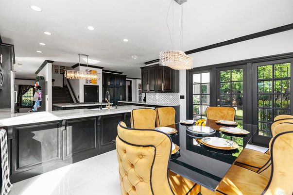 Chandelier, Interior, Kitchen, Recessed Lighting
