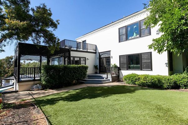 Backyard, Exterior, Facade, Tudor Revival