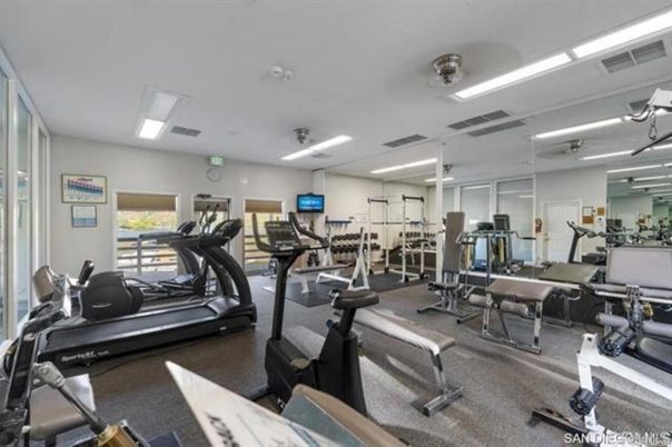 Fitness Equipment, Gym, Interior, Recessed Lighting