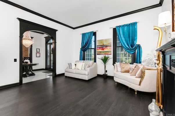 Chandelier, Interior, Living room, Wood Texture Flooring