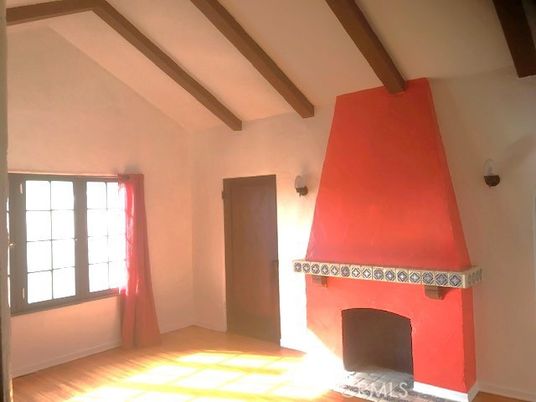 Empty room, Interior, Wooden Beams, Wood Texture Flooring