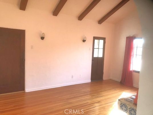 Empty room, Interior, Wooden Beams, Wood Texture Flooring
