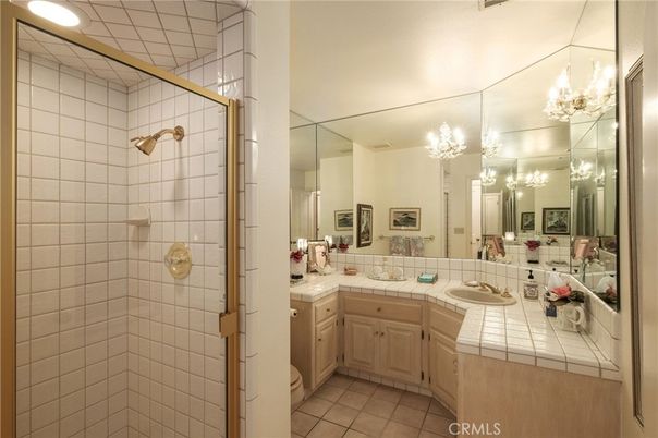 Bathroom, Glass Shower, Interior, Tile Countertops