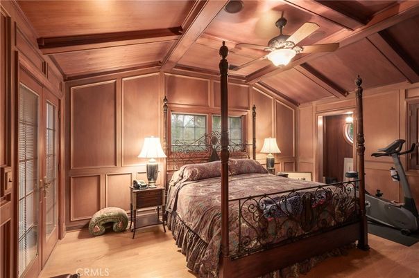Bedroom, Interior, Wooden Beams, Wooden Ceilings, Wood Texture Flooring, Wooden Walls