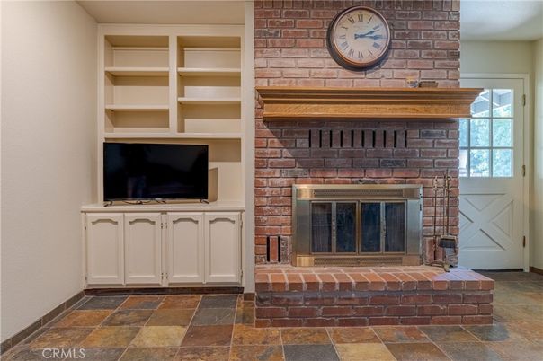 Fireplace, Interior, Stone Walls