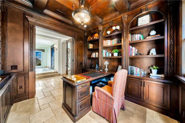 Home Office, Interior, Pendant Lights, Wooden Beams, Wooden Ceilings, Wooden Walls
