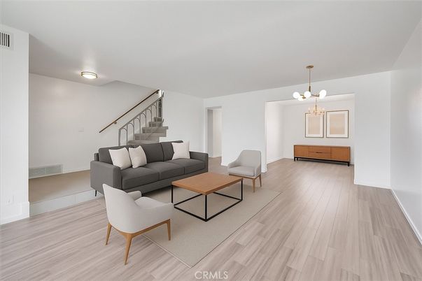 Interior, Living room, Pendant Lights, Wood Texture Flooring