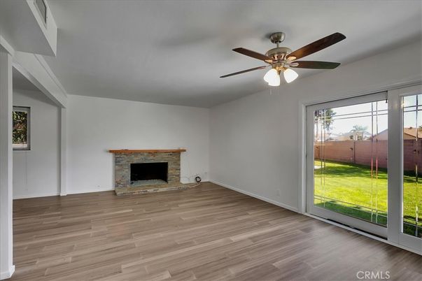 Empty room, Fireplace, Interior, Wood Texture Flooring