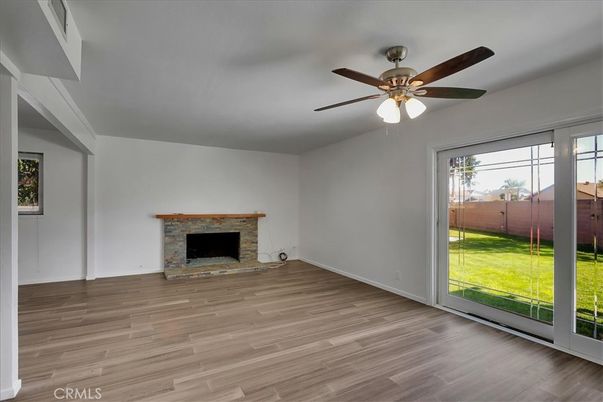 Empty room, Fireplace, Interior, Wood Texture Flooring
