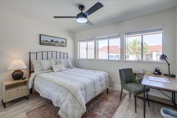 Bedroom, Interior, Wood Texture Flooring