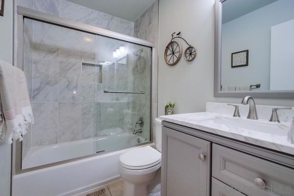 Bathroom, Glass Shower, Interior, Marble Walls